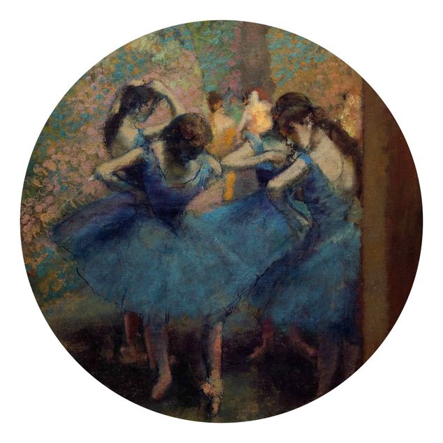 Behangcirkel Edgar Degas - Blue Dancers