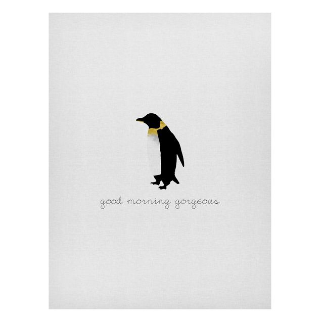 Magneetborden Penguin Quote Good Morning Gorgeous