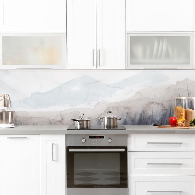 Achterwand in keuken Lakeside With Mountains I