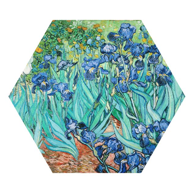 Hexagons Forex schilderijen Vincent Van Gogh - Iris