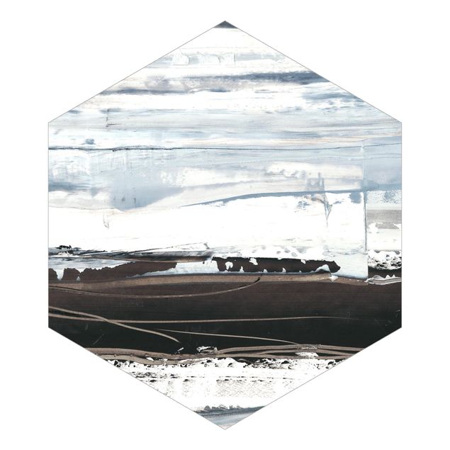 Hexagon Behang Icy Horizon II