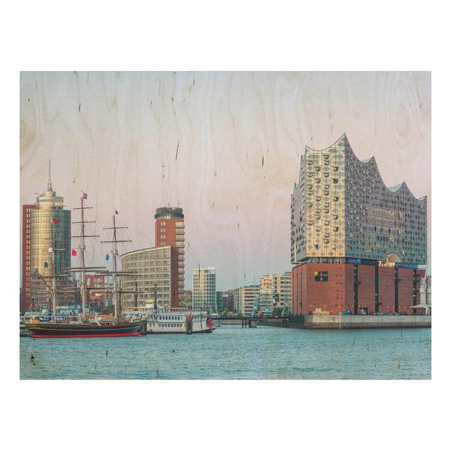 Houten schilderijen Elbphilharmonie Hamburg