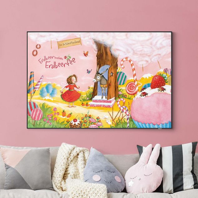 Verwisselbaar schilderij - Little Strawberry Strawberry Fairy - Land Of Plenty