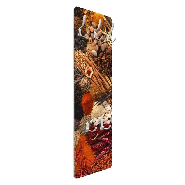 Wandkapstokken houten paneel Exotic Spices