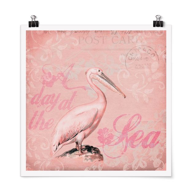 Posters Shabby Chic Collage - Pelikan