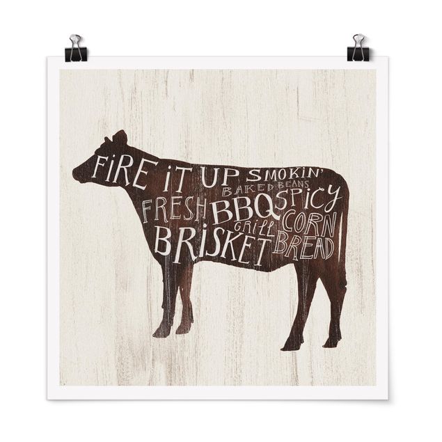 Posters Farm BBQ - Cow
