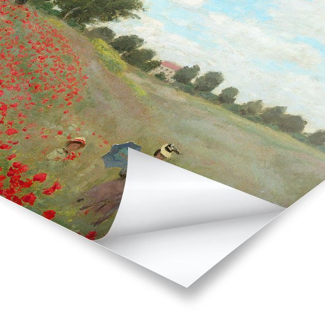 Posters Claude Monet - Poppy Field Near Argenteuil