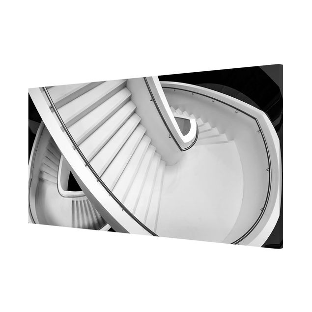 Magneetborden Black And White Architecture Of Stairs
