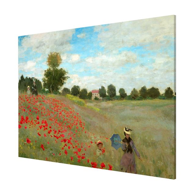 Magneetborden Claude Monet - Poppy Field Near Argenteuil