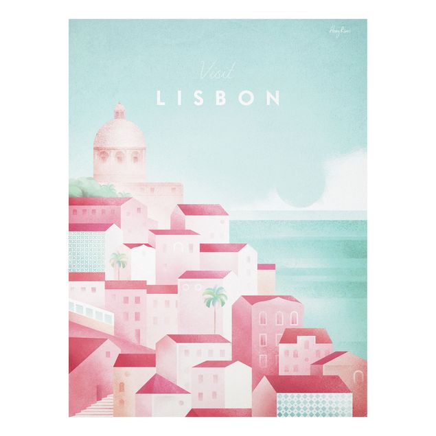 Forex schilderijen Travel Poster - Lisbon