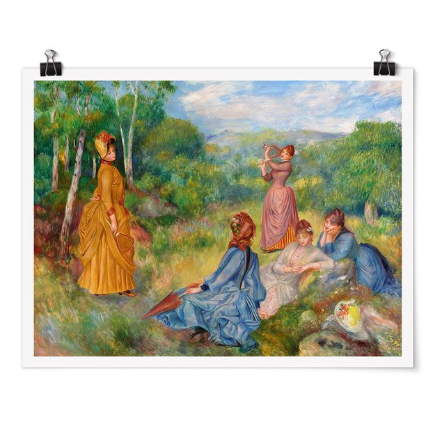 Posters Auguste Renoir - Young Ladies Playing Badminton