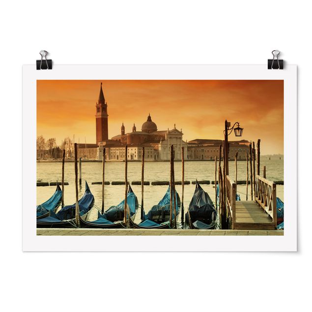 Posters Gondolas In Venice