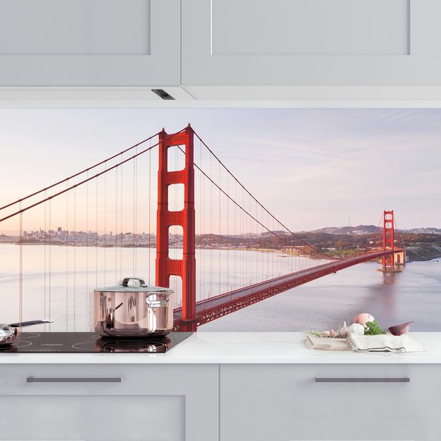Achterwand voor keuken steden en skylines Golden Gate Bridge In San Francisco