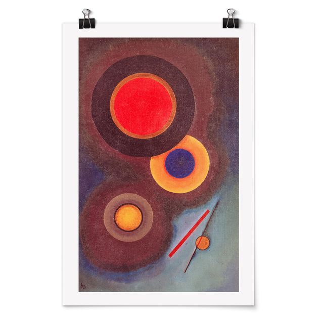 Posters Wassily Kandinsky - Circles And Lines