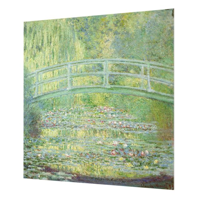 Spatscherm keuken Claude Monet - Japanese bridge