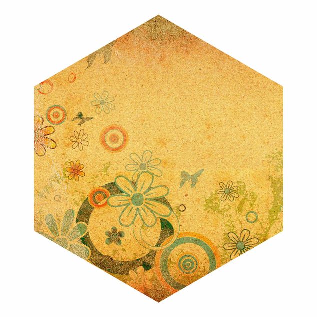 Hexagon Behang Fantasia
