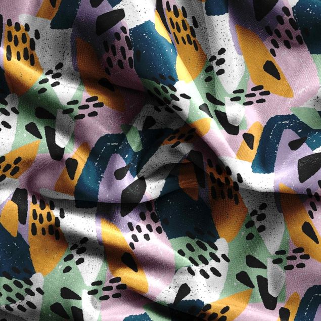 Gordijnen met patroon Vividly Colourful Pattern With Dots