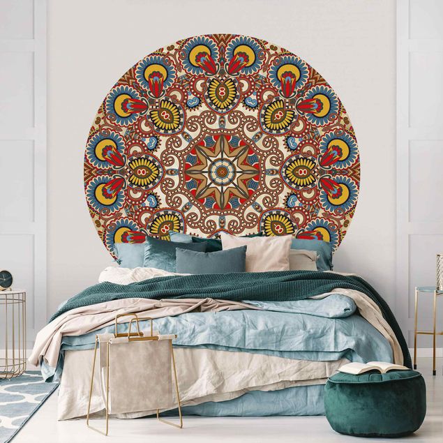 Behangcirkel Coloured Mandala
