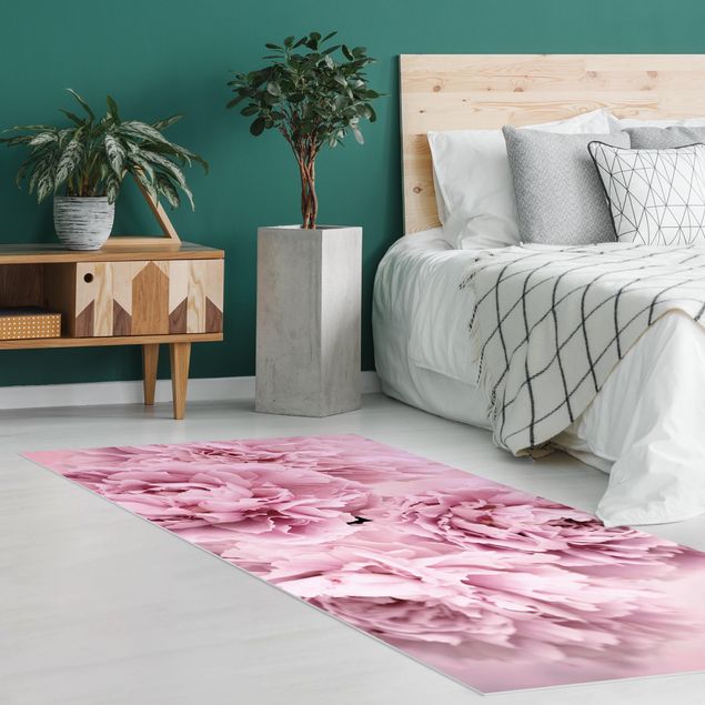 tapijt modern Pink Peonies