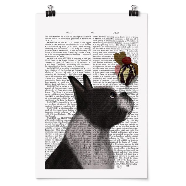 Posters Animal Reading - Terrier With Ice