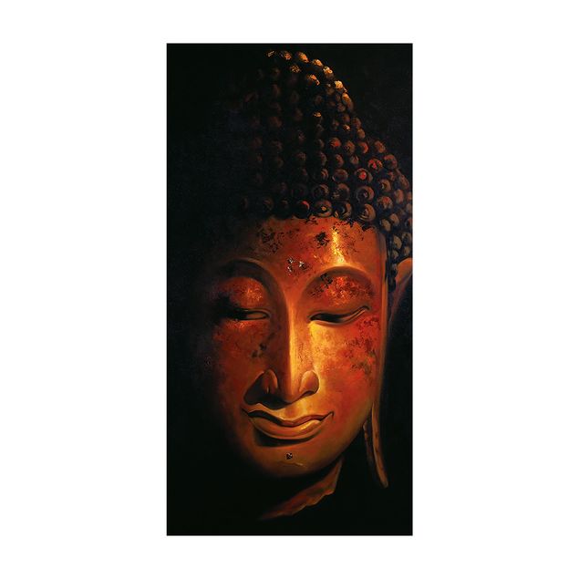 bruin vloerkleden Madras Buddha