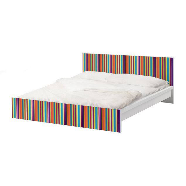 Meubelfolie IKEA Malm Bed Happy Stripes