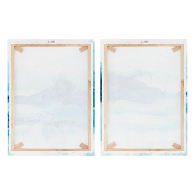 Canvas schilderijen - 2-delig  Blue Flow Set I