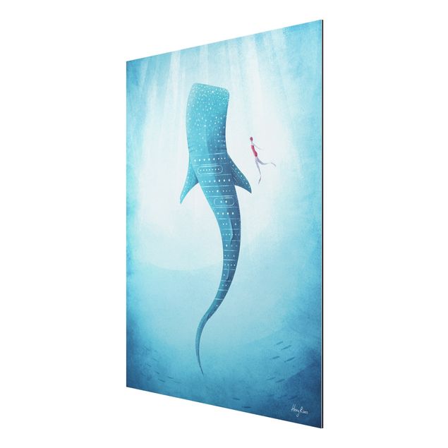Aluminium Dibond schilderijen The Whale Shark