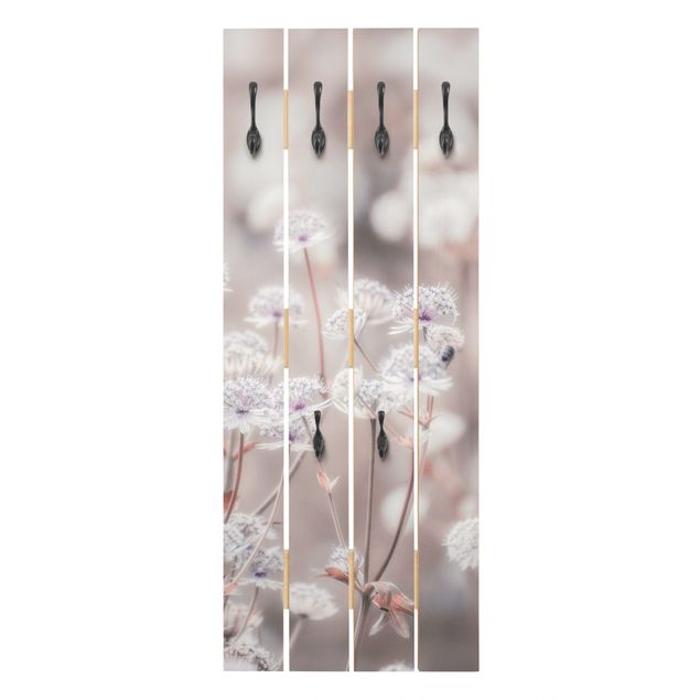Wandkapstokken houten pallet Wild Flowers Light As A Feather