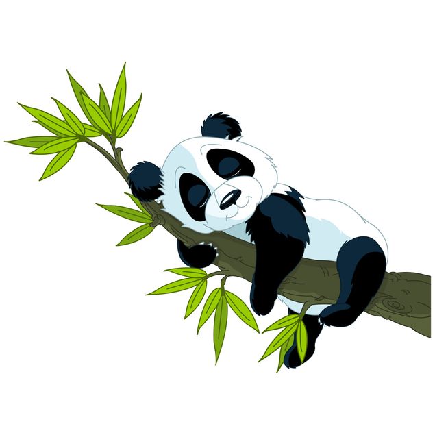 Raamstickers Sleeping Panda