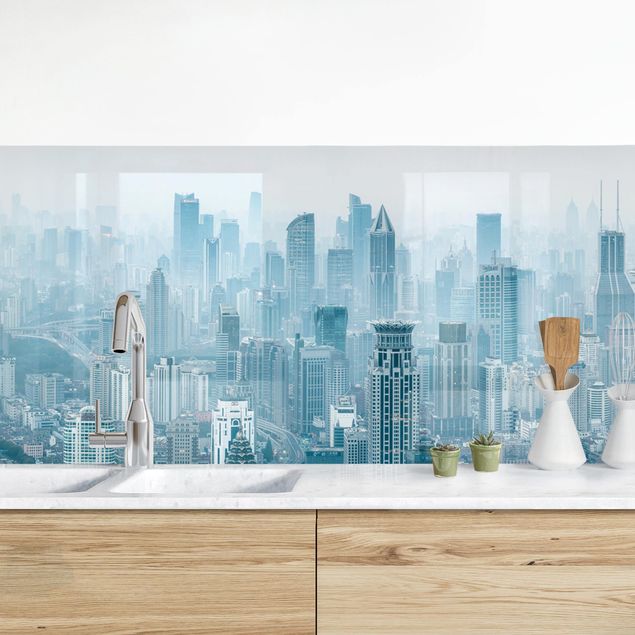 Achterwand voor keuken steden en skylines Chilly Shanghai