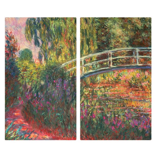 Kookplaat afdekplaten Claude Monet - Japanese Bridge In The Garden Of Giverny