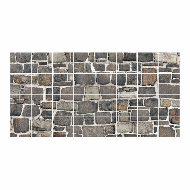 Tegelstickers Quarry Stone Wallpaper Natural Stone Wall