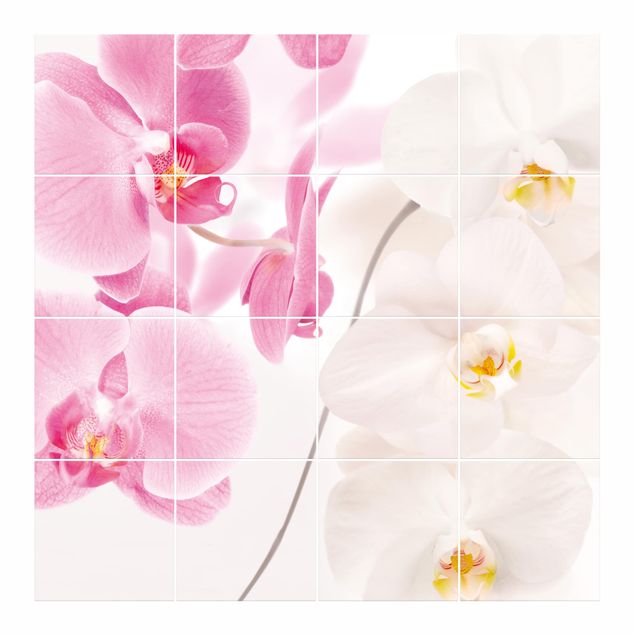 Tegelstickers Delicate Orchids