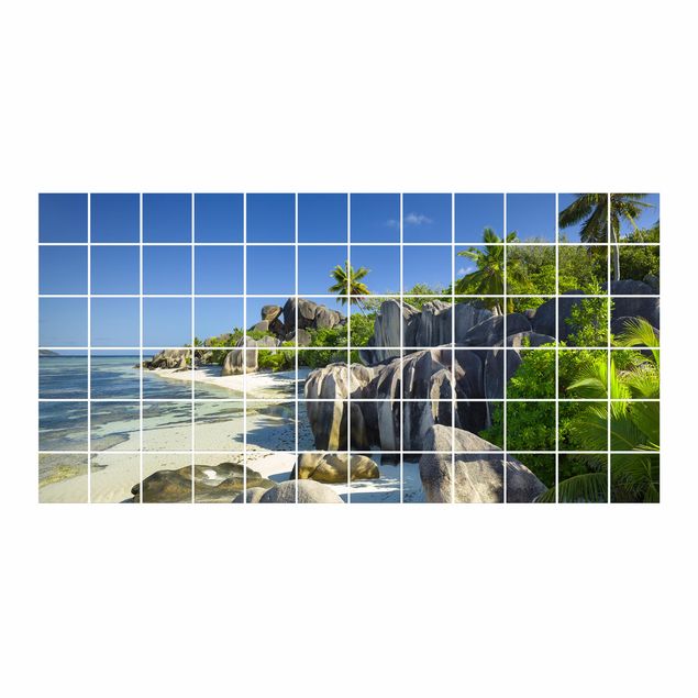Tegelstickers Dream Beach Seychelles