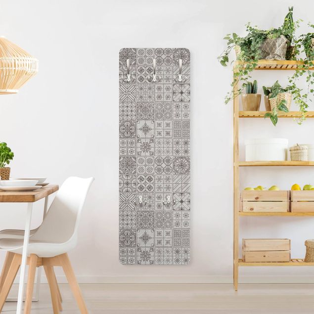 Wandkapstokken houten paneel Coimbra Grey