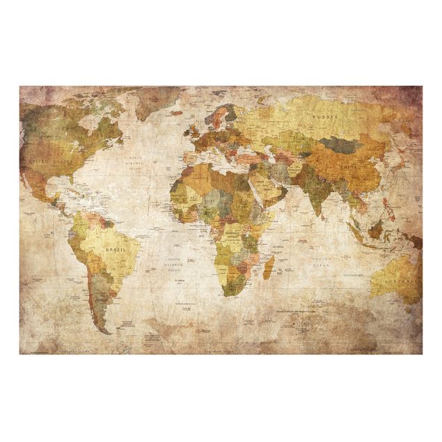 Forex schilderijen World map