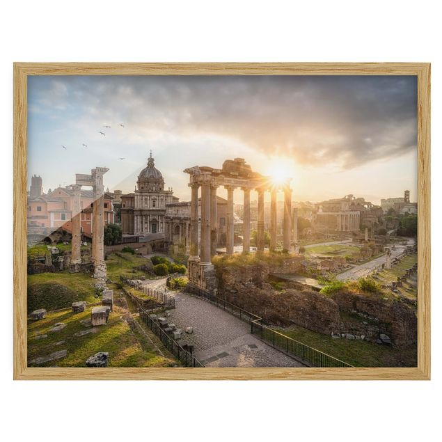Ingelijste posters Forum Romanum At Sunrise