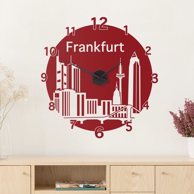Muurstickers steden en skylines Frankfurt