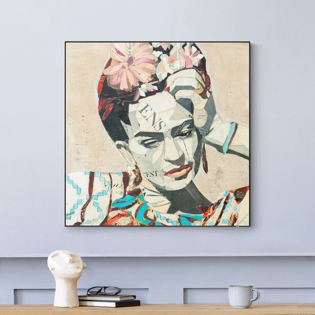 Verwisselbaar schilderij - Frida Kahlo - Collage No.1