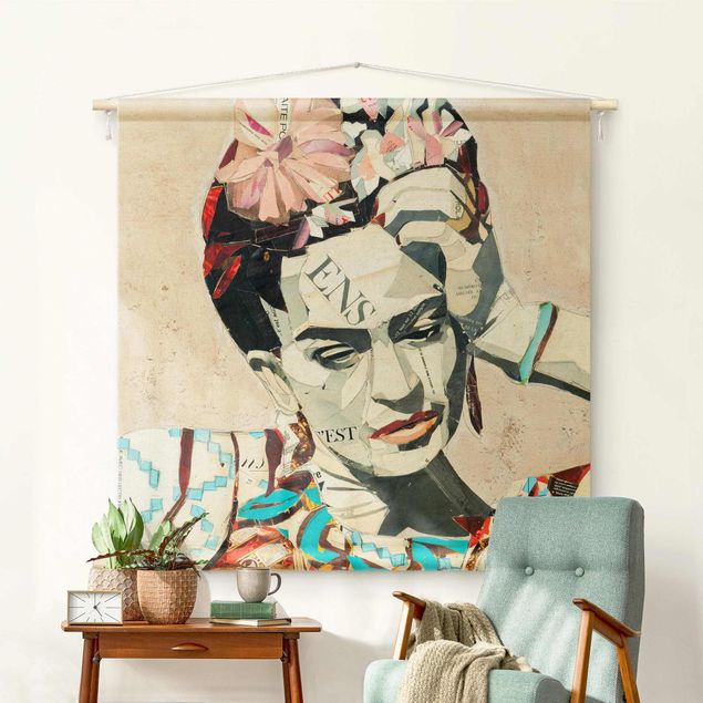 wandkleed modern Frida Kahlo - Collage No.1