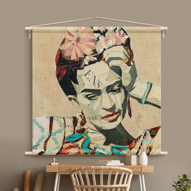 wandtapijten Frida Kahlo - Collage No.1