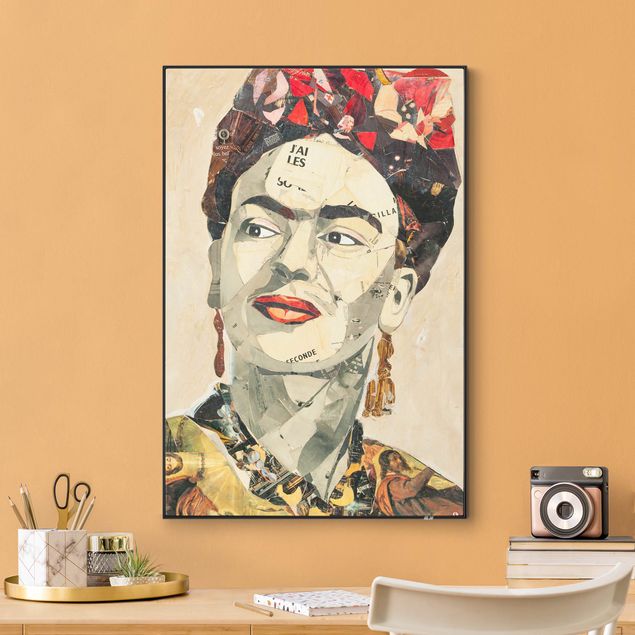 Verwisselbaar schilderij - Frida Kahlo - Collage No.2