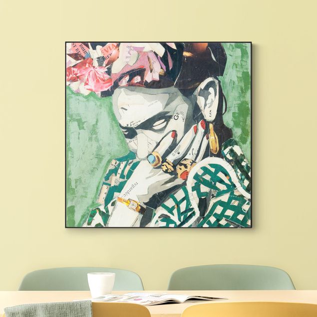 Verwisselbaar schilderij - Frida Kahlo - Collage No.3