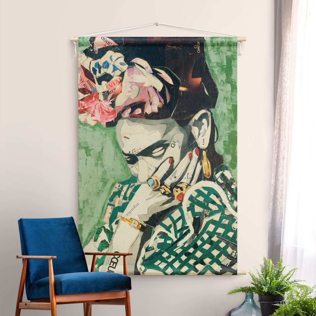 Wandtapijt Frida Kahlo - Collage No.3