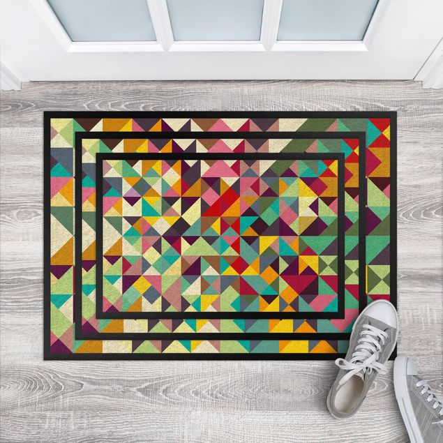 klein tapijt Colourful Geometry
