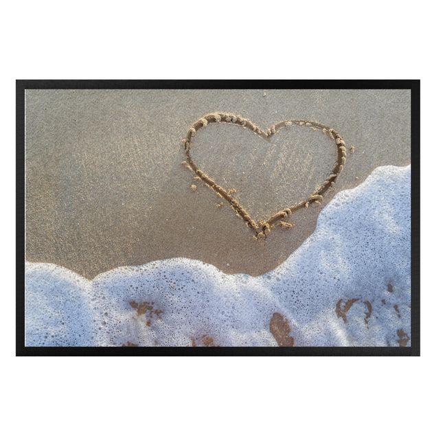 Vloerkleed modern Heart On The Beach