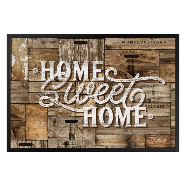 moderne vloerkleden Home sweet Home Wooden Panel
