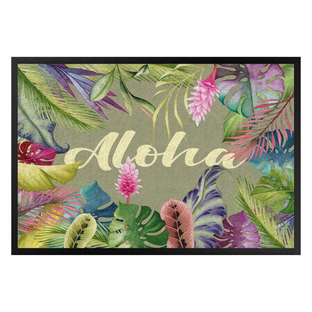 moderne vloerkleden Tropical Aloha