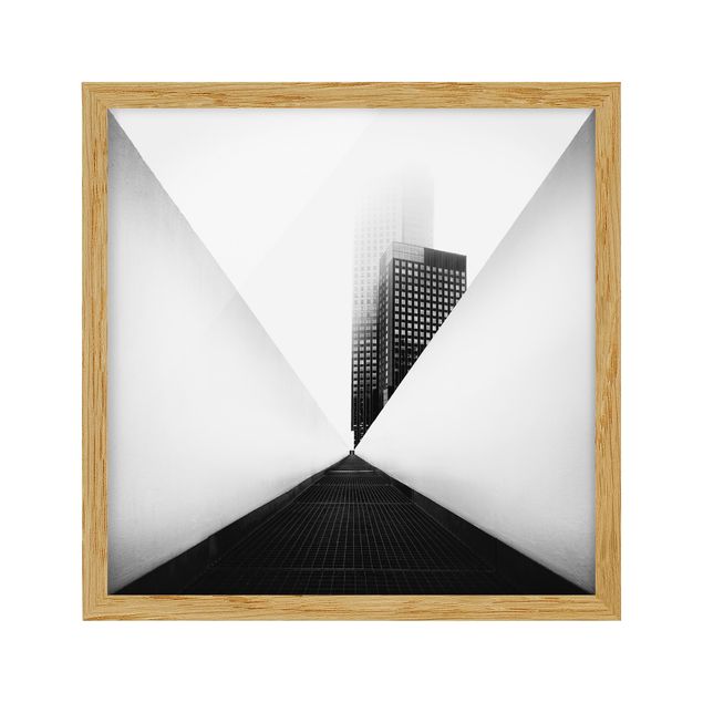 Ingelijste posters Geometrical Architecture Study Black And White